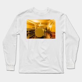 Inside a Battleship  Engine Room Long Sleeve T-Shirt